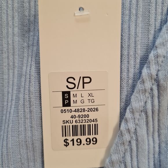 NWT Streetwear Society Baby Blue Top Size Small - Picture 4 of 8